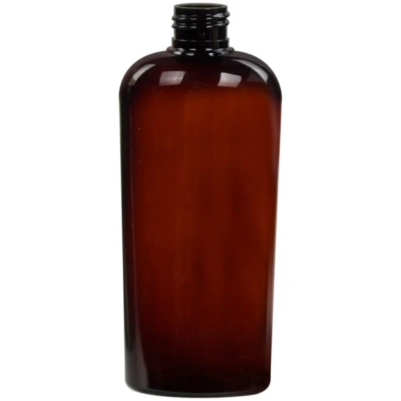 Amber Gradient Oval PET Bottle - 8 oz (12 Pack) Science & Laboratory Pasteur Pharmacy