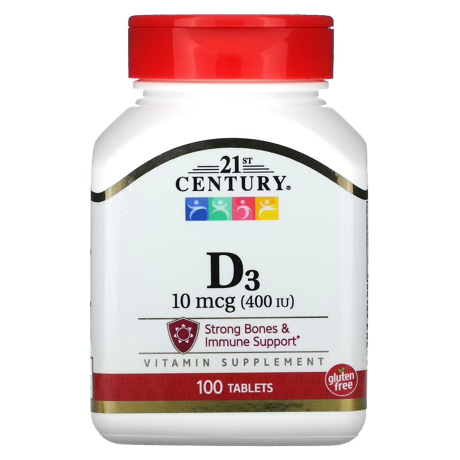 Vitamin D3 10 mcg (400 IU) Tablets, 100 Count, Unit Dose (UD) Vitamins & Supplements Pasteur Pharmacy