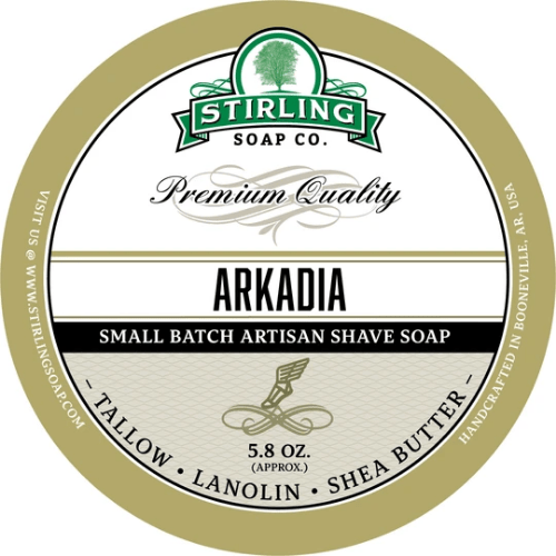 Stirling Soap Co. Arkadia Shaving Collection Shaving Set Pasteur Pharmacy Shaving Soap 5.8 oz