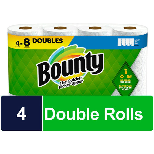 Bounty Select A Size Paper Towels 4 Double Rolls Paper Towels Pasteur Pharmacy