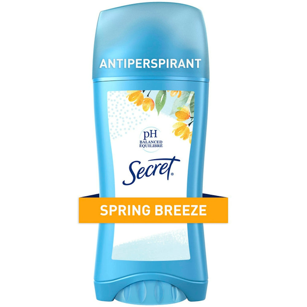 Secret Antiperspirant/Deodorant, Spring Breeze, Invisible Solid 2.6 oz Deodorant Pasteur Pharmacy