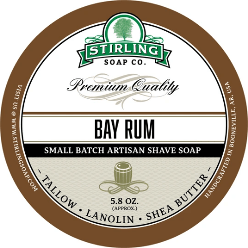 Stirling Soap Co. Bay Rum Shaving Collection Shaving Set Pasteur Pharmacy Shaving Soap 5.8 oz