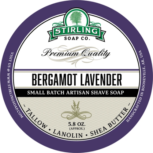 Stirling Soap Co. Bergamot Lavender Shaving Collection Shaving Set Pasteur Pharmacy Shaving Soap 5.8oz