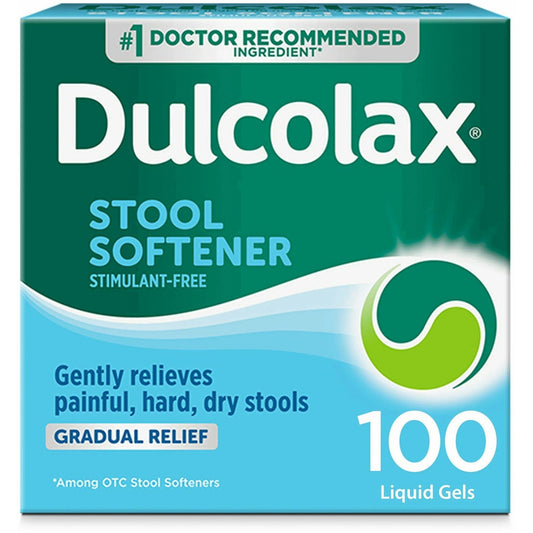 Dulcolax Stool Softener, 100 Mg, Liquid Gels Health & Beauty Pasteur Pharmacy