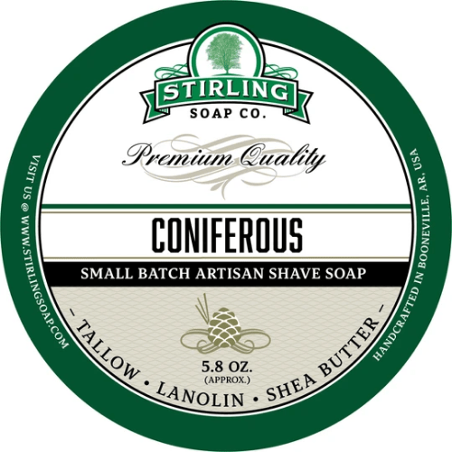 Stirling Soap Co. Coniferous Shaving Collection Shaving Set Pasteur Pharmacy Shaving Soap 5.8 oz