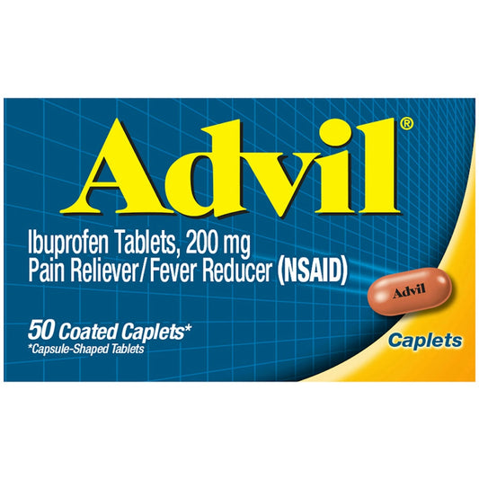 Advil Pain Reliever/ Fever Reducer 200 Mg Caplets 50Ct Health & Beauty Pasteur Pharmacy