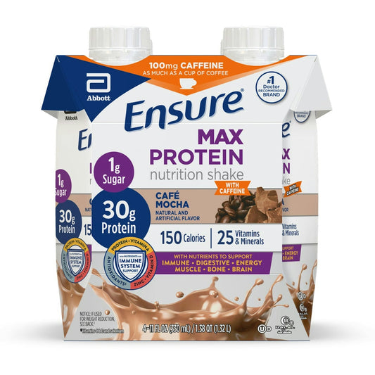 Ensure Max Protein Cafe Mocha Nutrition Shake 4 11 Fl Oz Cartons Fitness & Nutrition Pasteur Pharmacy