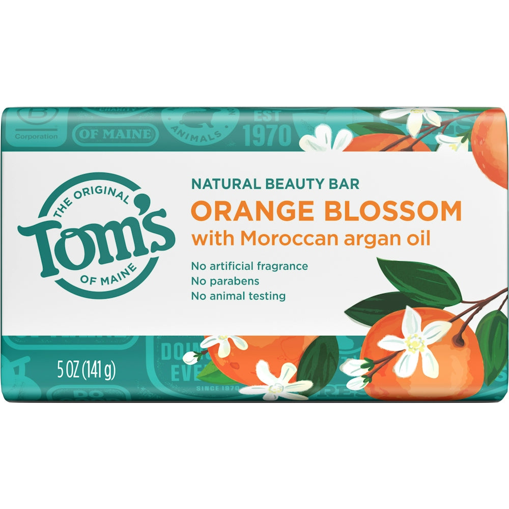 Tom's of Maine Natural Beauty Bar Soap Orange Blossom - 5 Oz Bar Soap Pasteur Pharmacy