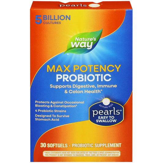 Nature's Way Max Potency Probiotic 30 Softgels Vitamins & Supplements Pasteur Pharmacy