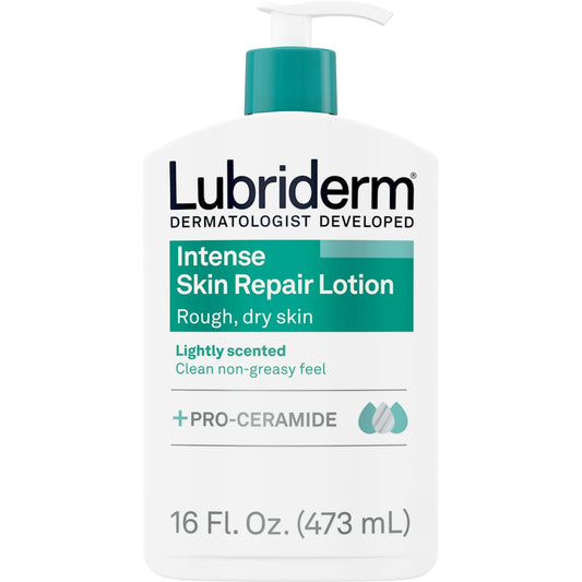 Lubriderm Intense Skin Repair Lotion with Pro-Ceramide & Vitamin E - 16 fl oz Pump Lotion & Moisturizer Pasteur Pharmacy