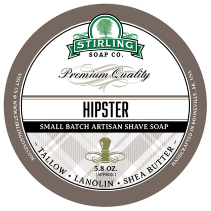 Stirling Soap Co. Hipster Shaving Collection Shaving Set Pasteur Pharmacy Shaving Soap 5.8oz