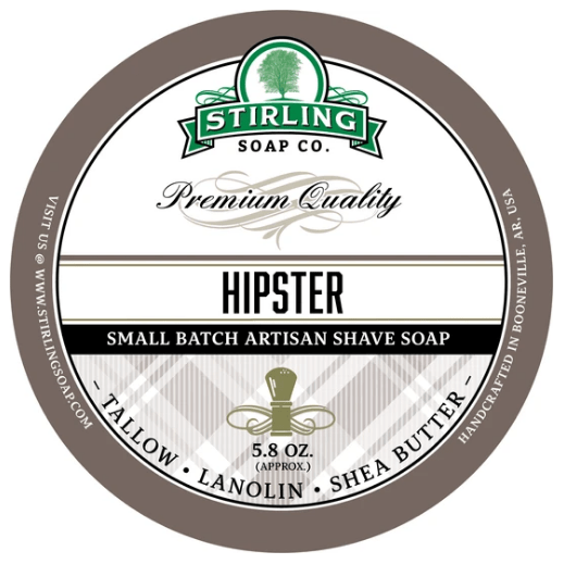 Stirling Soap Co. Hipster Shaving Collection Shaving Set Pasteur Pharmacy Shaving Soap 5.8oz