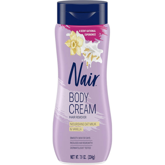 Nair Hair Removal Body Cream, Nourish with Oat Milk & Vanilla, 7.9 oz Hair Removal Pasteur Pharmacy
