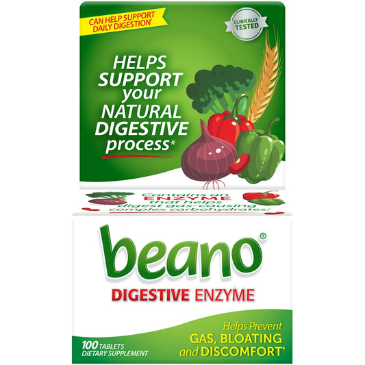 Beano Ultra Gas Prevention Tablets – Natural Enzyme Digestive Aid – 100 Count Vitamins & Supplements Pasteur Pharmacy
