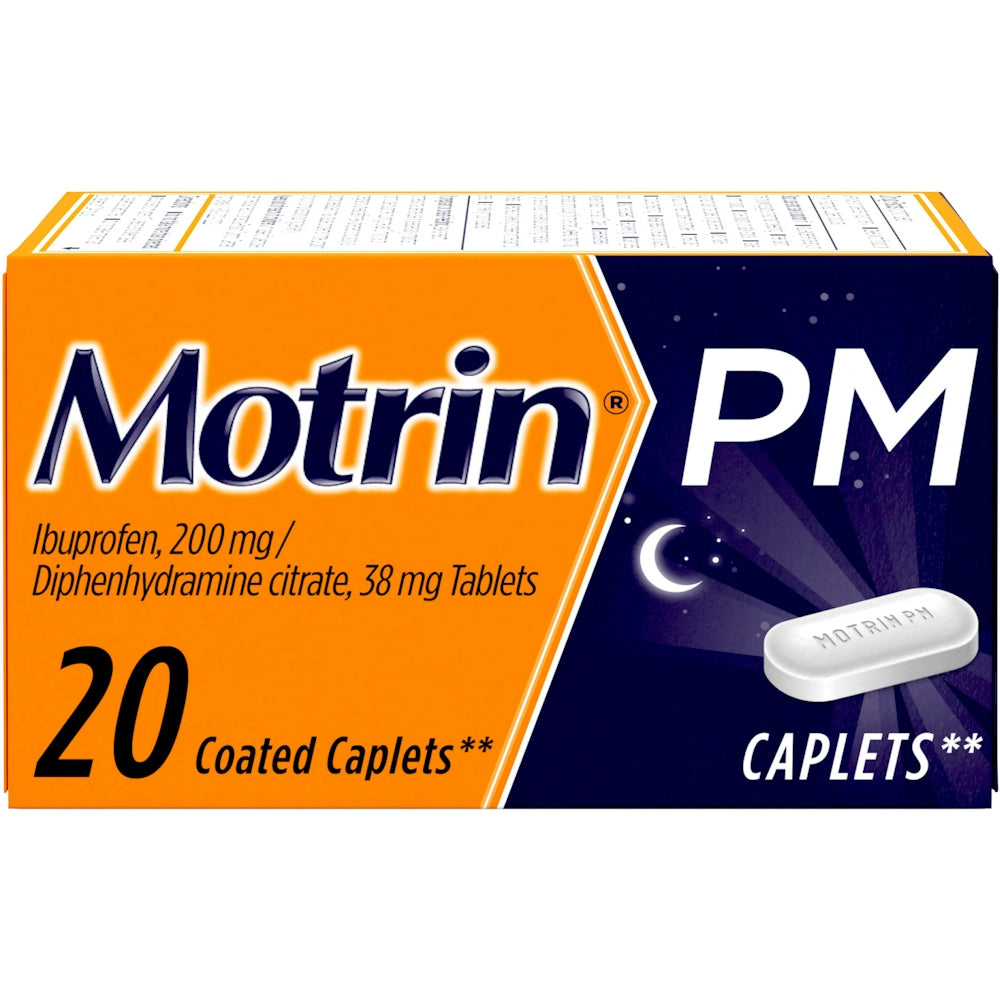 Motrin Pm Pain Reliever (Nsaid)/Nighttime Sleep Aid, 200 Mg, Coated Caplets Health & Beauty Pasteur Pharmacy