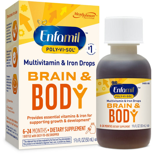Enfamil Poly-Vi-Sol Multivitamin Supplement Drops With Iron For Infants And Toddlers, 50 mL Vitamins & Supplements Pasteur Pharmacy
