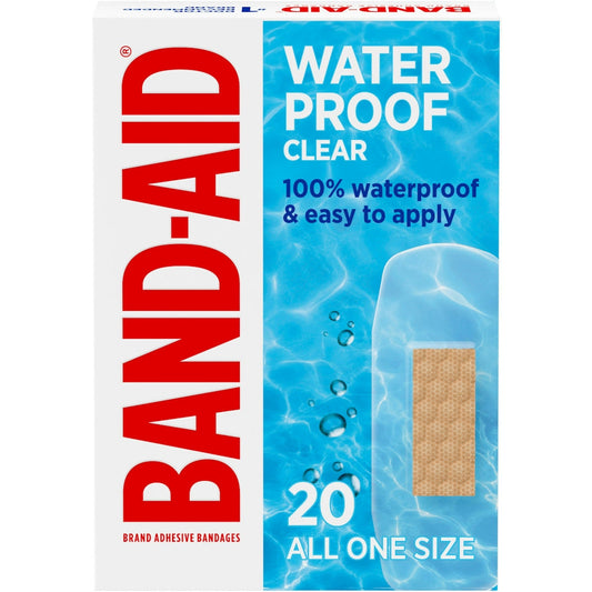 Band-Aid Brand Adhesive Waterproof Bandages - All One Size - 20ct Medical Tape & Bandages Pasteur Pharmacy