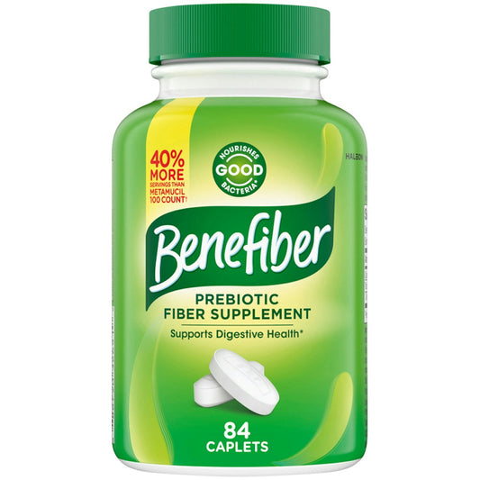 Benefiber Prebiotic Fiber Supplement – 84 Coated Caplets Vitamins & Supplements Pasteur Pharmacy