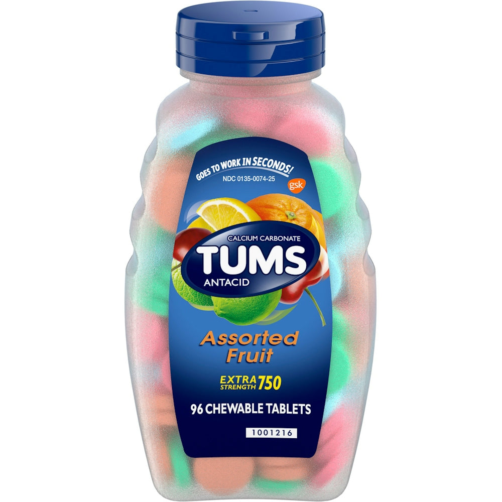 Tums® Extra Strength 750 Chewable Antacid Tablets – Assorted Fruit Health & Beauty Pasteur Pharmacy