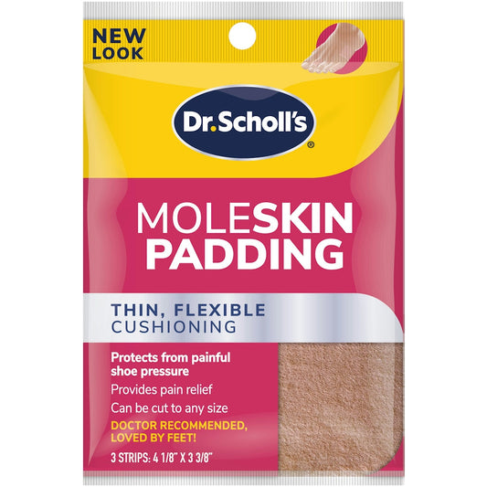 Dr. Scholl's Moleskin Padding Strips, 3 Strips Personal Care Pasteur Pharmacy