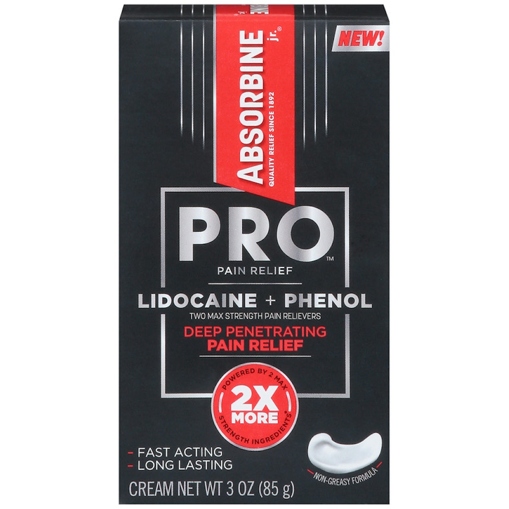 Absorbine Deep Penetrating Pain Relief, Lidocaine + Phenol, Two Max Strength, Cream Medicine & Drugs Pasteur Pharmacy