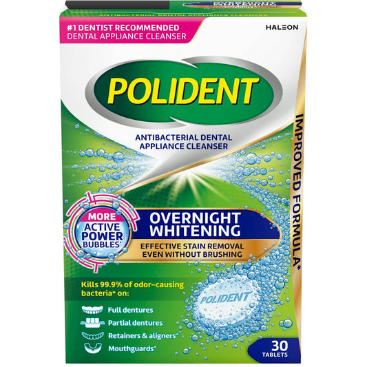 Polident Antibacterial Dental Appliance Cleanser, Tablets Personal Care Pasteur Pharmacy