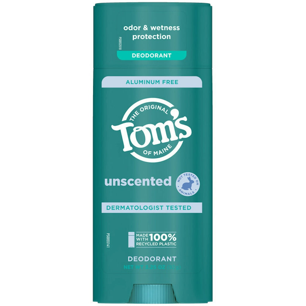 Tom's of Maine Aluminum Free Unscented Deodorant 3.25 Oz Deodorant Pasteur Pharmacy