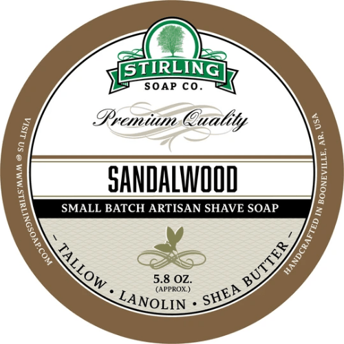 Stirling Soap Co. Sandalwood Shaving Collection Shaving Set Pasteur Pharmacy Shaving Soap 5.8oz