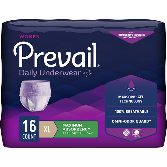 Prevail Daily Underwear Women Max Absorbency X-Large 4x16ct Underwear Pasteur Pharmacy