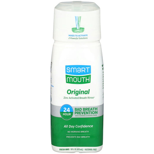 Smart Mouth Original Zinc Activated Fresh Mint Breath Rinse 16 Fl Oz Mouthwash Pasteur Pharmacy