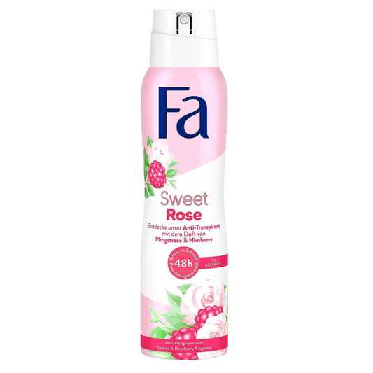 Fa Sweet Rose Deodorant Spray, 150 Ml Deodorant Pasteur Pharmacy