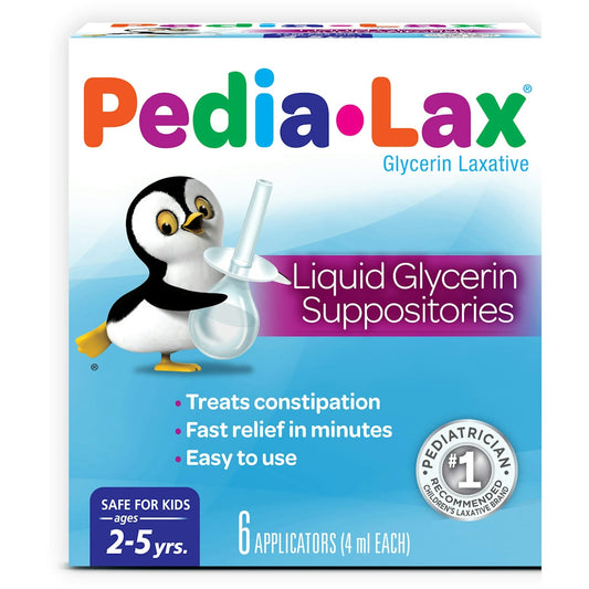 Pedia-lax Laxative Liquid Glycerin Suppositories For Kids - Ages 2-5 - 6ct Health & Beauty Pasteur Pharmacy