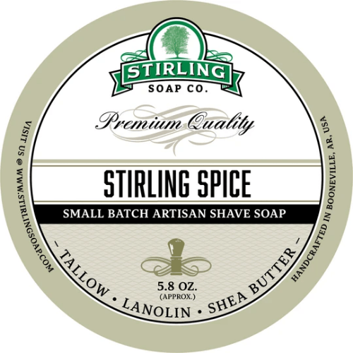 Stirling Soap Co. Stirling Spice Shaving Collection Shaving Set Pasteur Pharmacy Shaving Soap 5.8oz