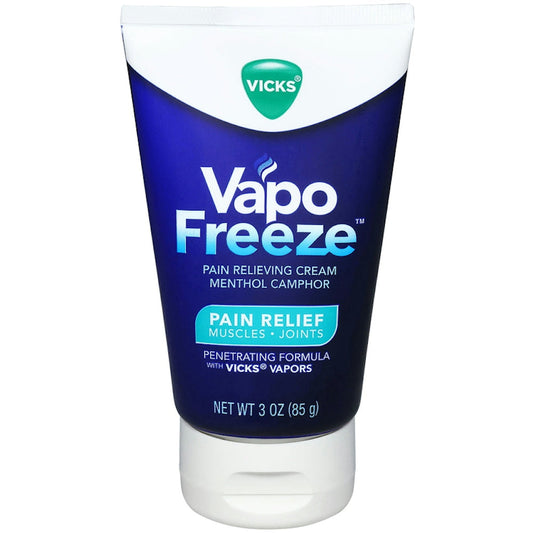 Vicks VapoFreeze Pain Relief Cream, Maximum Strength Menthol for Muscle & Joint Pain, 3 oz Medicine & Drugs Pasteur Pharmacy