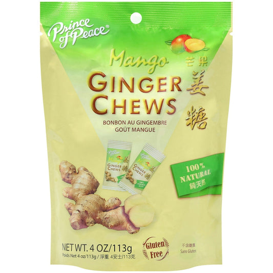 Prince of Peace Mango Ginger Chews - 4 Oz Candy & Chocolate Pasteur Pharmacy