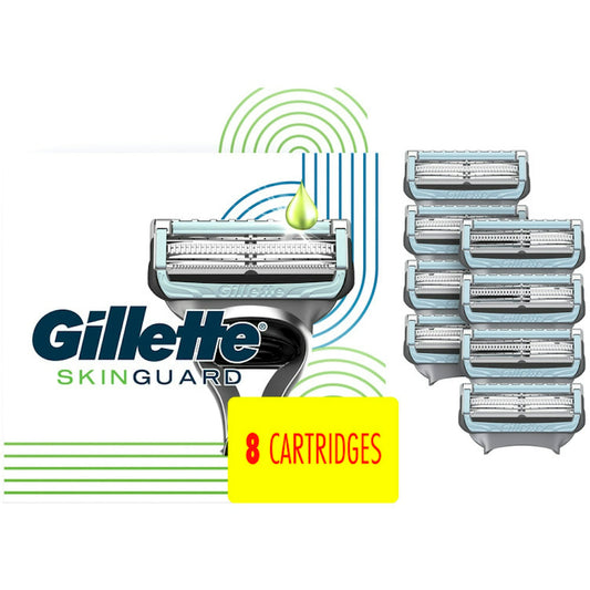 Gillette Skin Guard Men's Razor Blades, 8 Blade Refills Razor Blades Pasteur Pharmacy