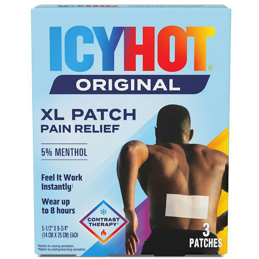 Icy Hot Medicated Patch, Extra Strength, XL Back & Large Areas, 3 Patches Health & Beauty Pasteur Pharmacy