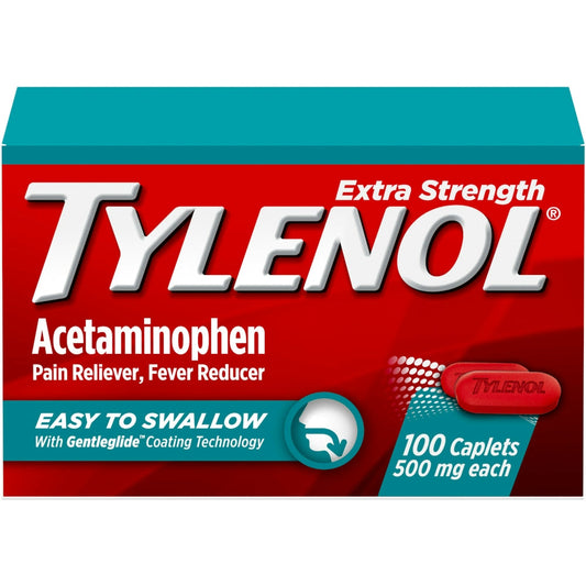 Tylenol Extra Strength Rapid Release Gels, 500mg Acetaminophen, 100 ct Medicine & Drugs Pasteur Pharmacy
