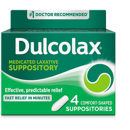 Dulcolax 10 Mg Laxative Suppositories, Comfort Shaped Health & Beauty Pasteur Pharmacy