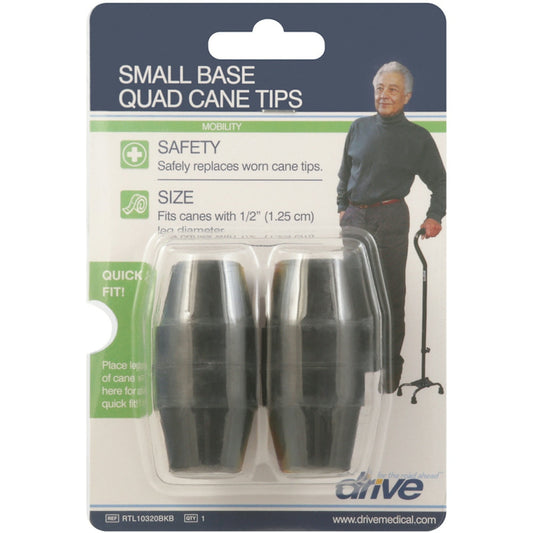 Drive Medical Small Base Quad Cane Tips – Black Canes & Walking Sticks Pasteur Pharmacy