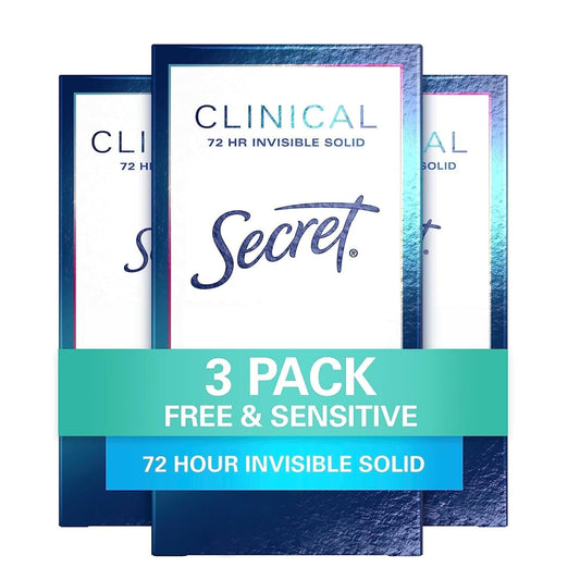 Secret Clinical Strength Invisible Solid Antiperspirant And Deodorant For Women 1.6oz Deodorant Pasteur Pharmacy