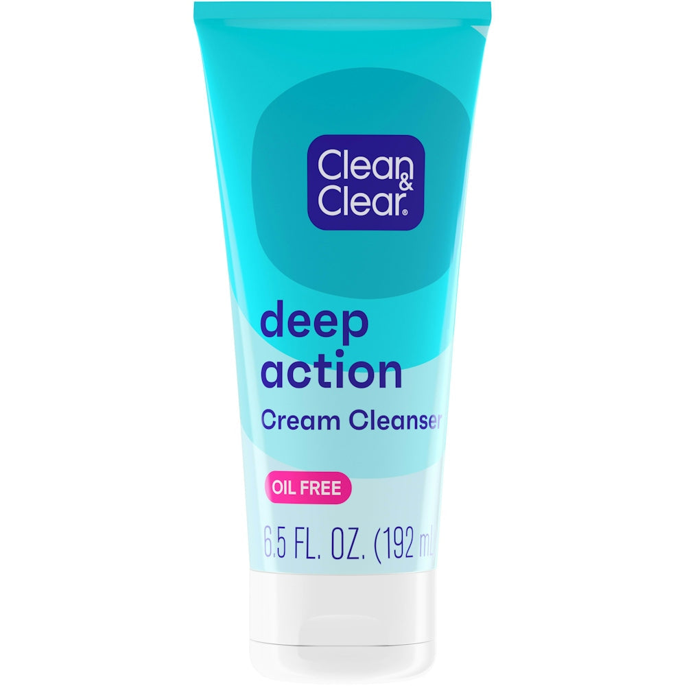 Clean & Clear Oil-Free Deep Action Cream Facial Cleanser 6.5oz Health & Beauty Pasteur Pharmacy