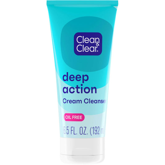 Clean & Clear Oil-Free Deep Action Cream Facial Cleanser 6.5oz Health & Beauty Pasteur Pharmacy