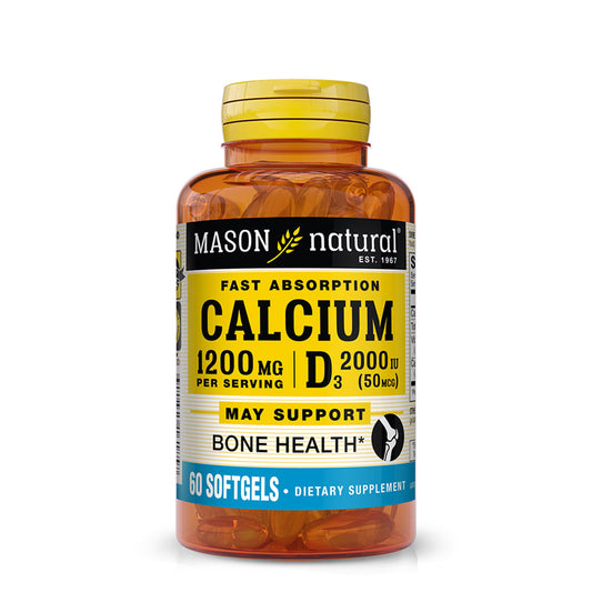 Mason Natural Liquid Calcium 1200 Mg With D3 2000 Iu Softgels Vitamins & Supplements Pasteur Pharmacy
