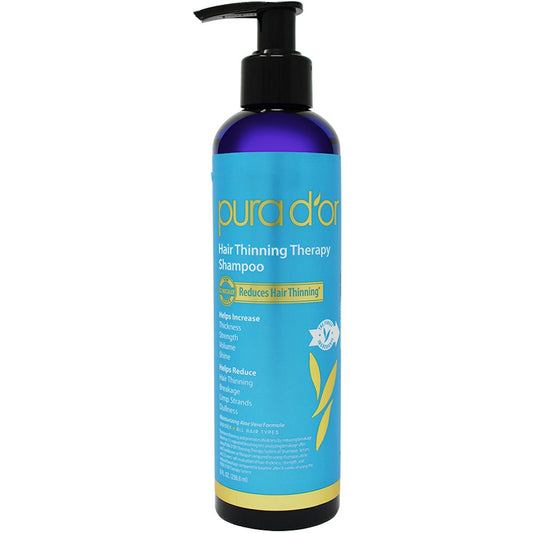 Pura D'or Therapy Shampoo, Hair Loss Prevention, Unisex 8 Oz Shampoo Pasteur Pharmacy