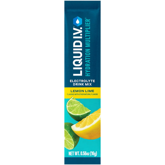 Liquid I.V. Hydration Lemon Lime Electrolyte Drink Mix Single Packet Limes Pasteur Pharmacy