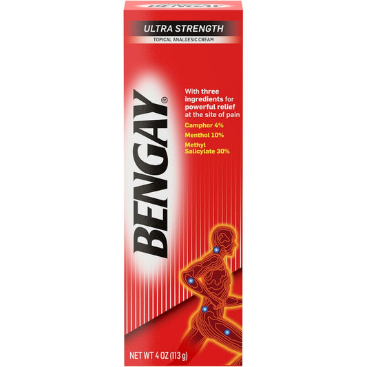 Bengay Ultra Strength Non-Greasy Topical Pain Relief Cream 4 Oz Medicine & Drugs Pasteur Pharmacy