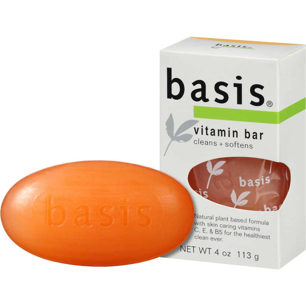 Basis Sensitive Skin Bar Soap, Cleaner Clean Face Wash – 4 oz Bar Soap Pasteur Pharmacy