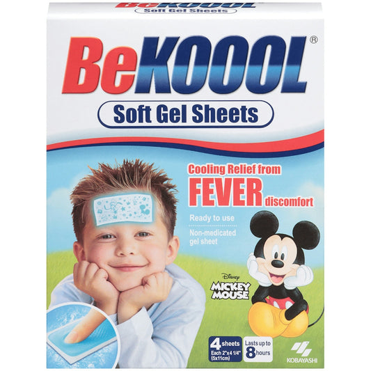 Be Koool Immediate Cooling Fever Reducing Soft Gel Sheets For Kids Health & Beauty Pasteur Pharmacy