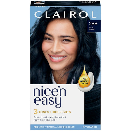 Nice’n Easy Hair Color, Permanent, Blue Black 2 Bb Hair Color Pasteur Pharmacy Default Title